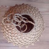 Vintage wicker lampshade