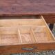 Farm table in oak and white wood 160cm 1 drawer t 20th century