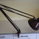 Lamp architect with lampshade in enamelled plate and 2 articulated arms brand ledu