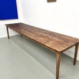 Very large solid pine farmhouse table
