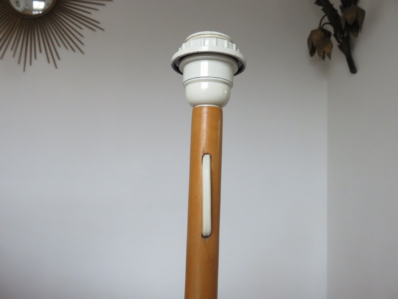 Scandinavian wooden lamp Denmark 1980