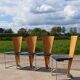 Set 4 Vintage postmodern Dutch design Memhis style Harvink Zino chair