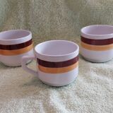 3 vintage ceramic cups
