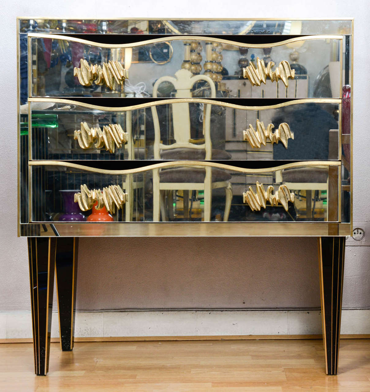 Chest of drawers all mirror