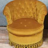 Pair of toad chairs in the shape of the Napoleon III era around 1850