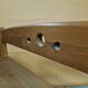 Brutalist solid pine wall mounted cabinet, Germany 1970s