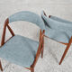 Midcentury Danish set of 4 dining chairs in teak by Kai Kristiansen 1960s
