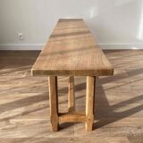 Solid oak bench
