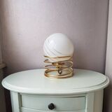 Golden spiral lamp from the 70s