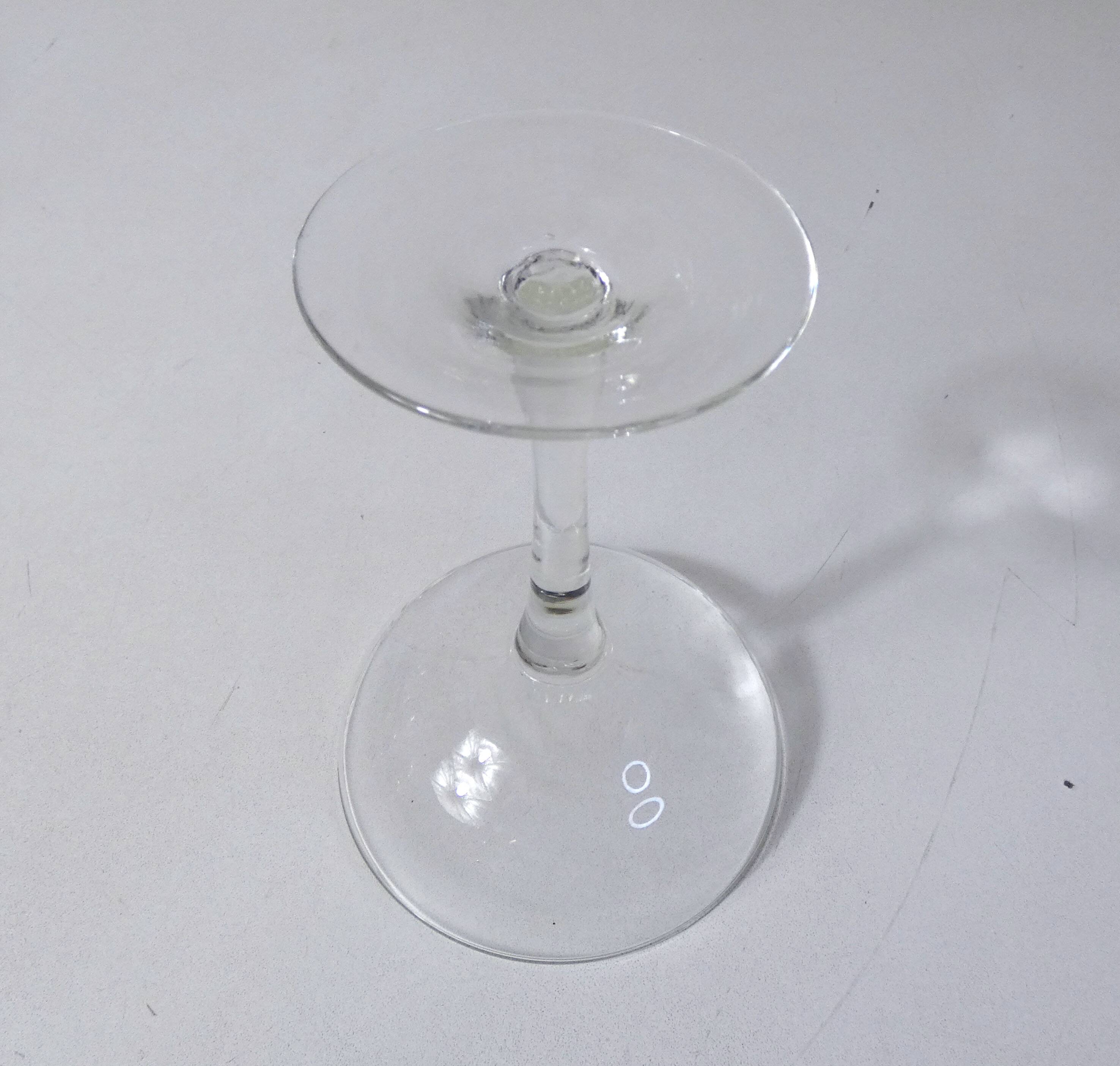 9 champagne glasses