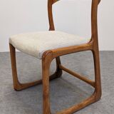 Set of 4 Baumann sled chairs, France circa 1970.