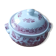Vintage soup tureen in English earthenware Churchill Rosa pink Willow pattern.