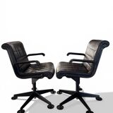 Richard Sapper Office Chair for Knoll - Vintage Black Leather