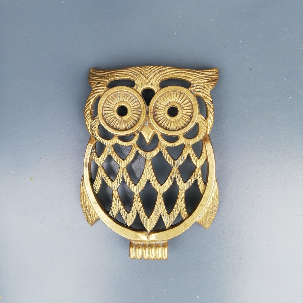 Dessous de plat vintage laiton années 60
