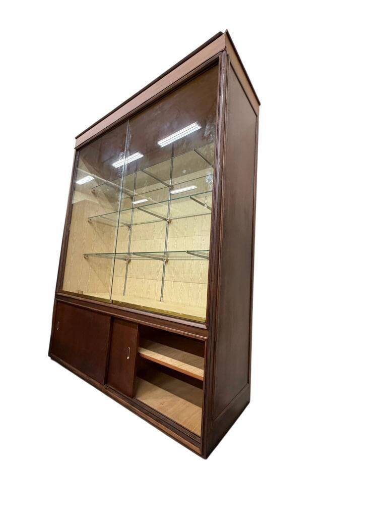 Vintage wooden display cabinet / sideboard / wall cabinet