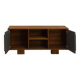 Teak TV cabinet with 2 doors and a niche with shelf