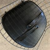Pair of chrome side chairs by Harry Bertoia for Knoll