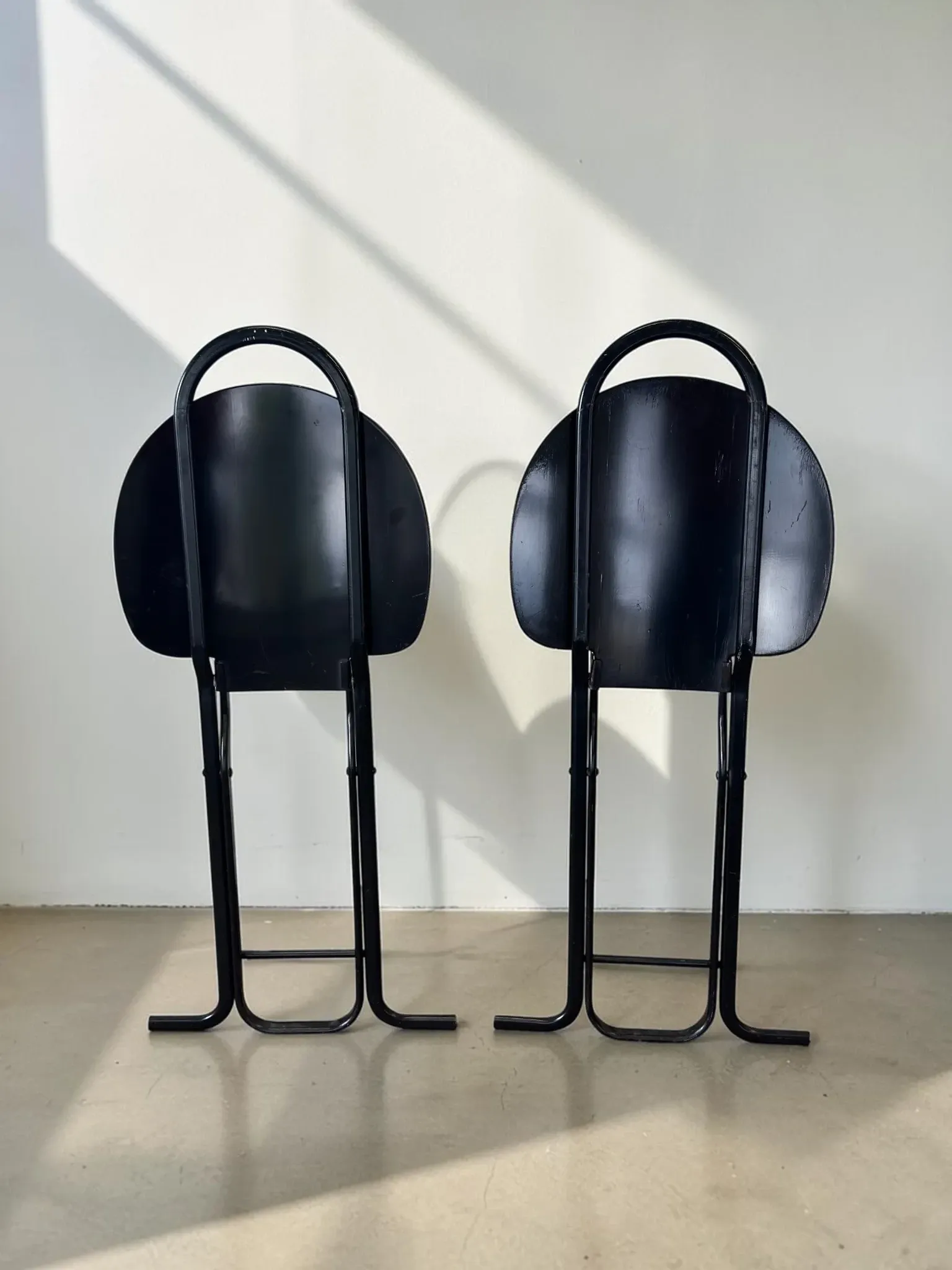 Set of 2 vintage folding chairs Dafne by Gastone Rinaldi for La Tema