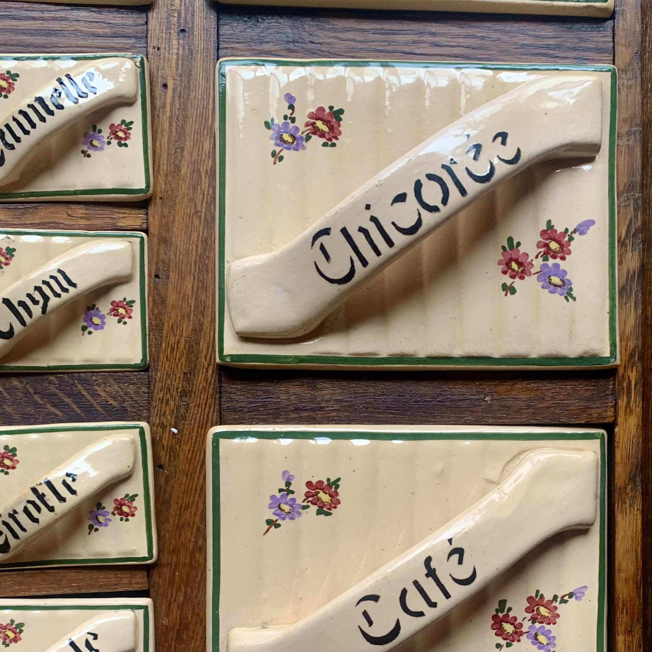 Art Deco wall spice rack