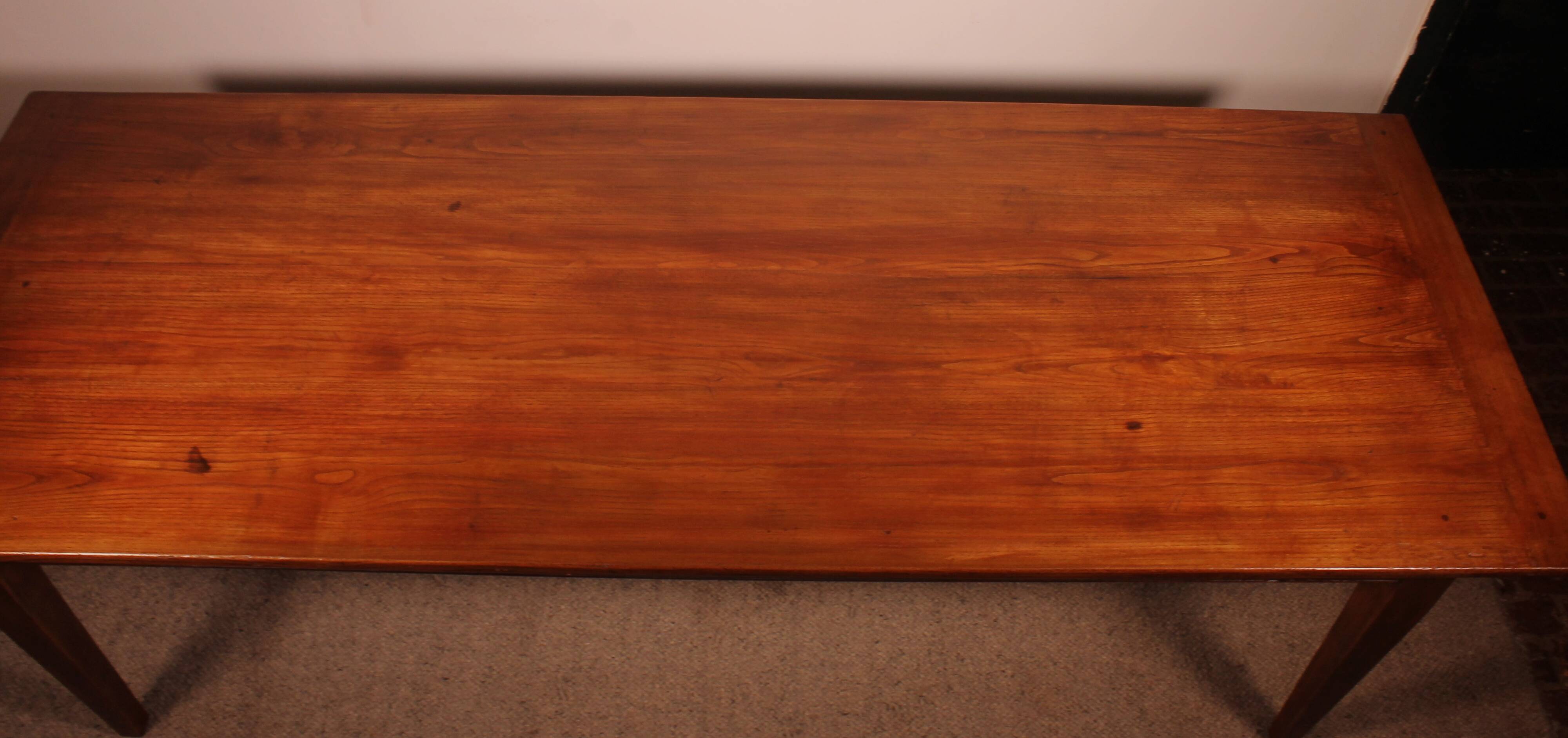 19th Century Oak Farmhouse Table