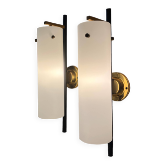Pair of Mid-Century Modern Wall Sconces