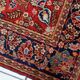 Tapis persan Kashan ancien fait main, 136 cm x 201 cm, années 1910