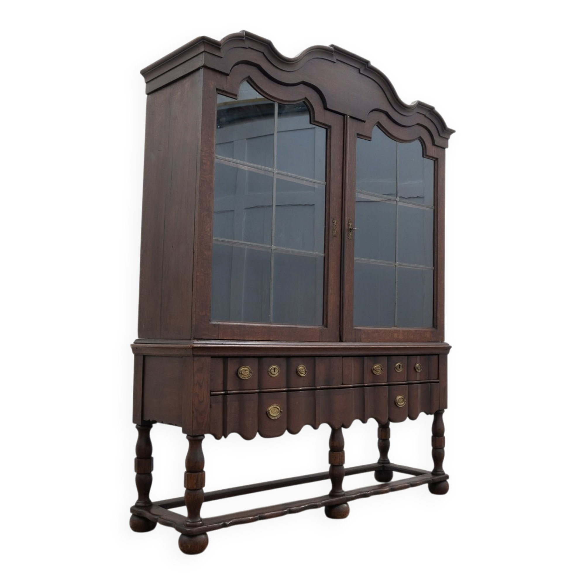 Cabinet en chêne néerlandais antique, 1800