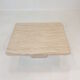 Table basse italienne en travertin, années 1980