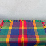 5 multicoloured checked napkins