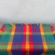 5 multicoloured checked napkins