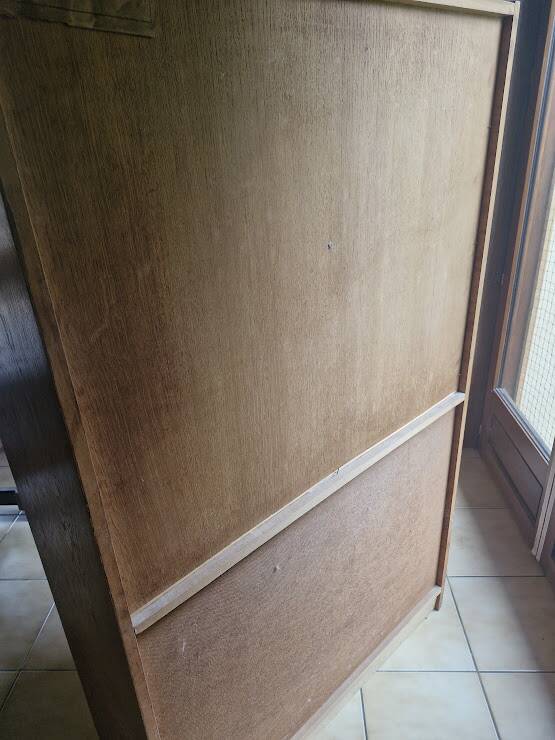 Vintage oak and veneer secretary, Scandinavian style – 1960s/70s
