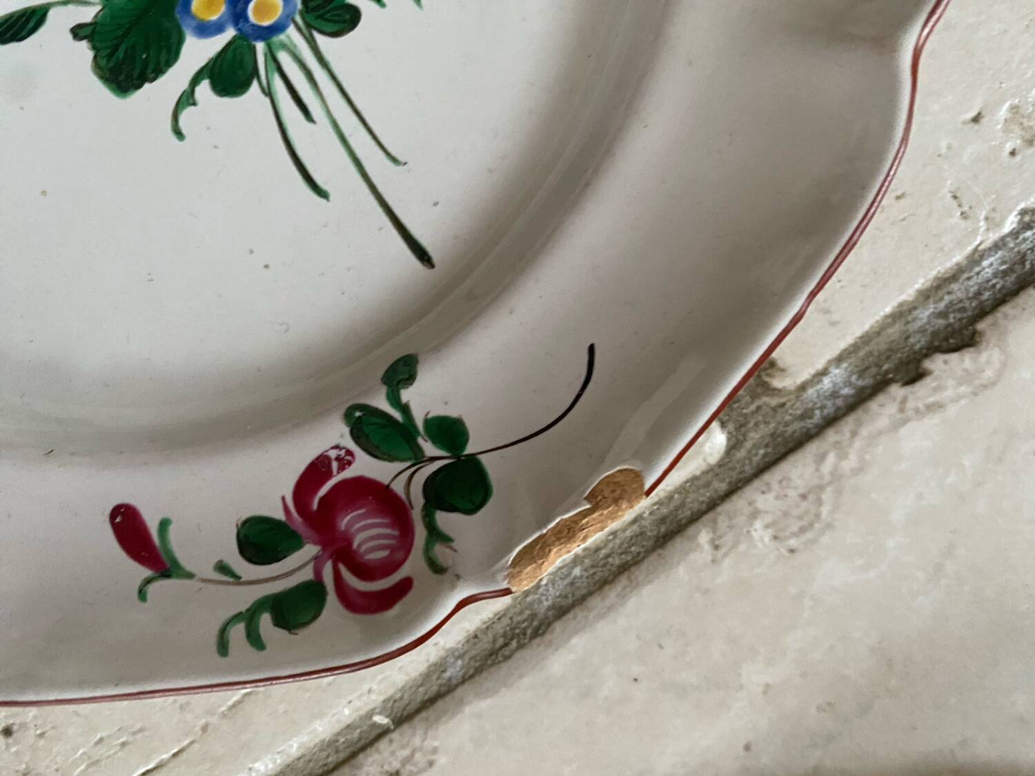 Antique Eastern earthenware plates