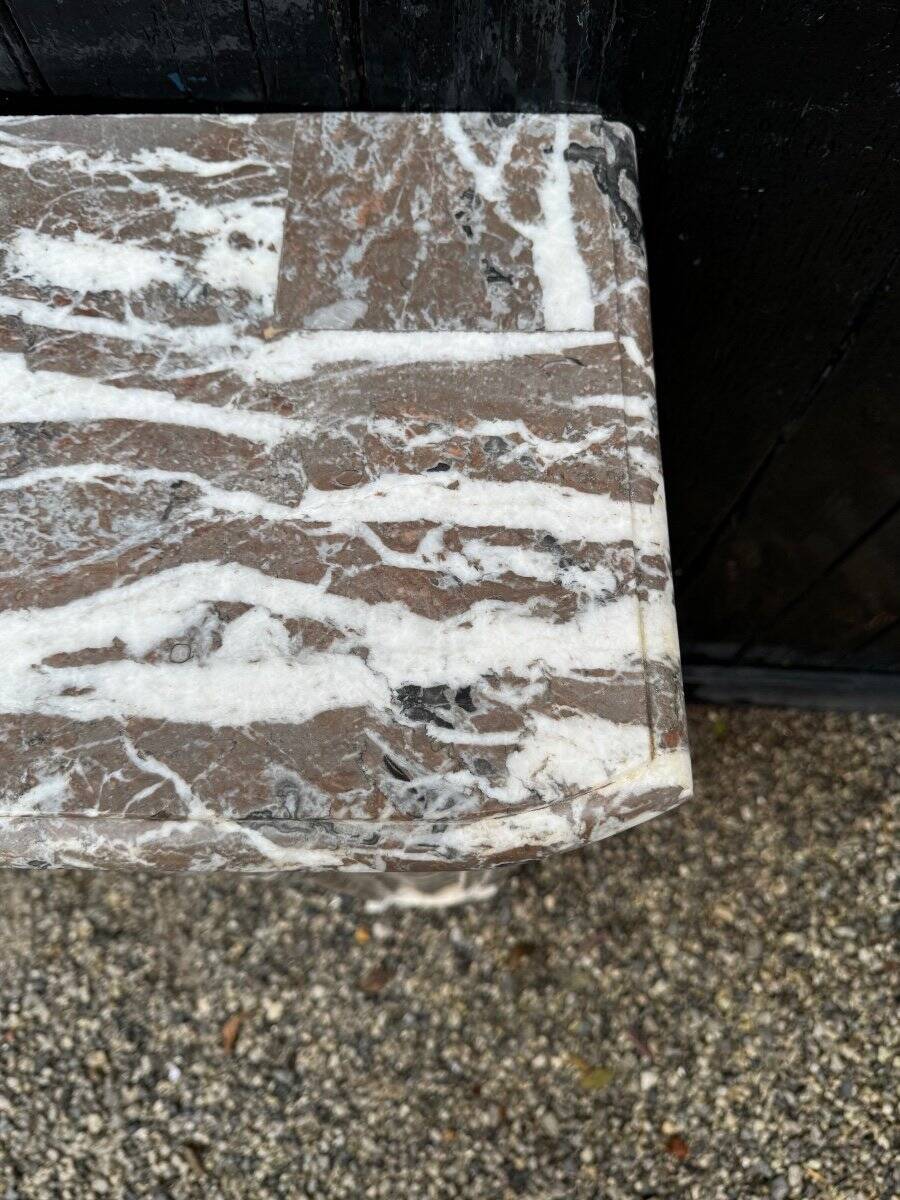 Regency Fireplace in Grey Ardennes Marble, 18th Century