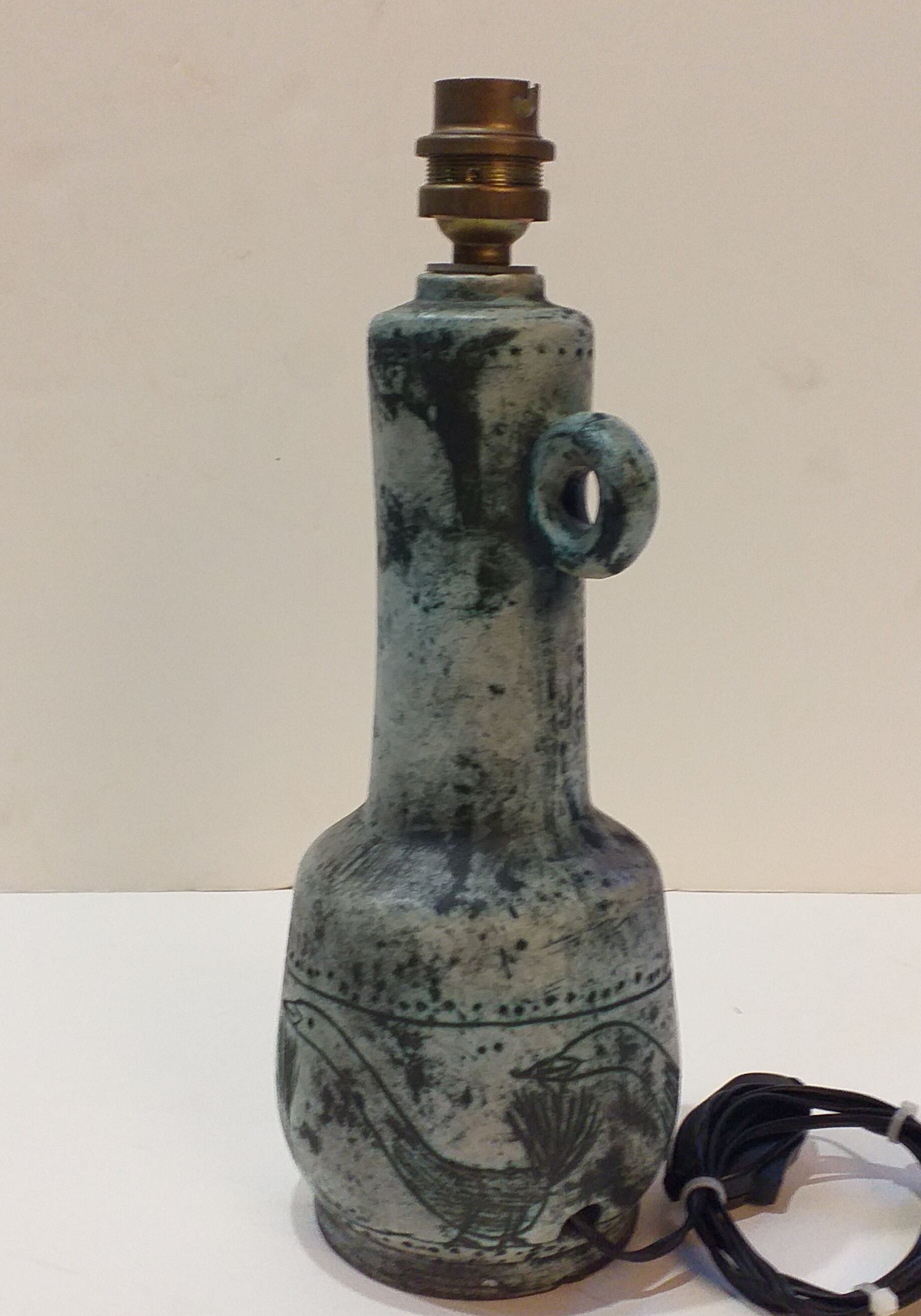 Lamp Jacques Blin ceramic