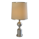 See delmas lamp 70's with fabric and metal lampshade