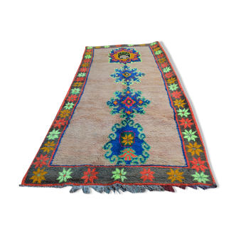 Tapis marocain berbère vintage atlas, 345x145 cm