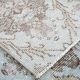 Light blue floral carpet 203x118cm
