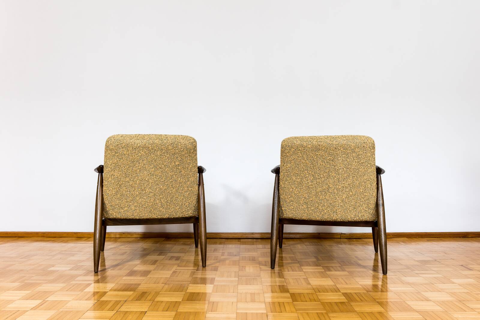 Kvadrat Customizable Pair Of Restored Mid Century Armchairs, 1960s