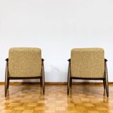 Kvadrat Customizable Pair Of Restored Mid Century Armchairs, 1960s