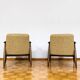 Kvadrat Customizable Pair Of Restored Mid Century Armchairs, 1960s