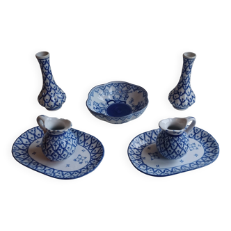 Set of Chinese Blue and White Porcelain - 20th Century