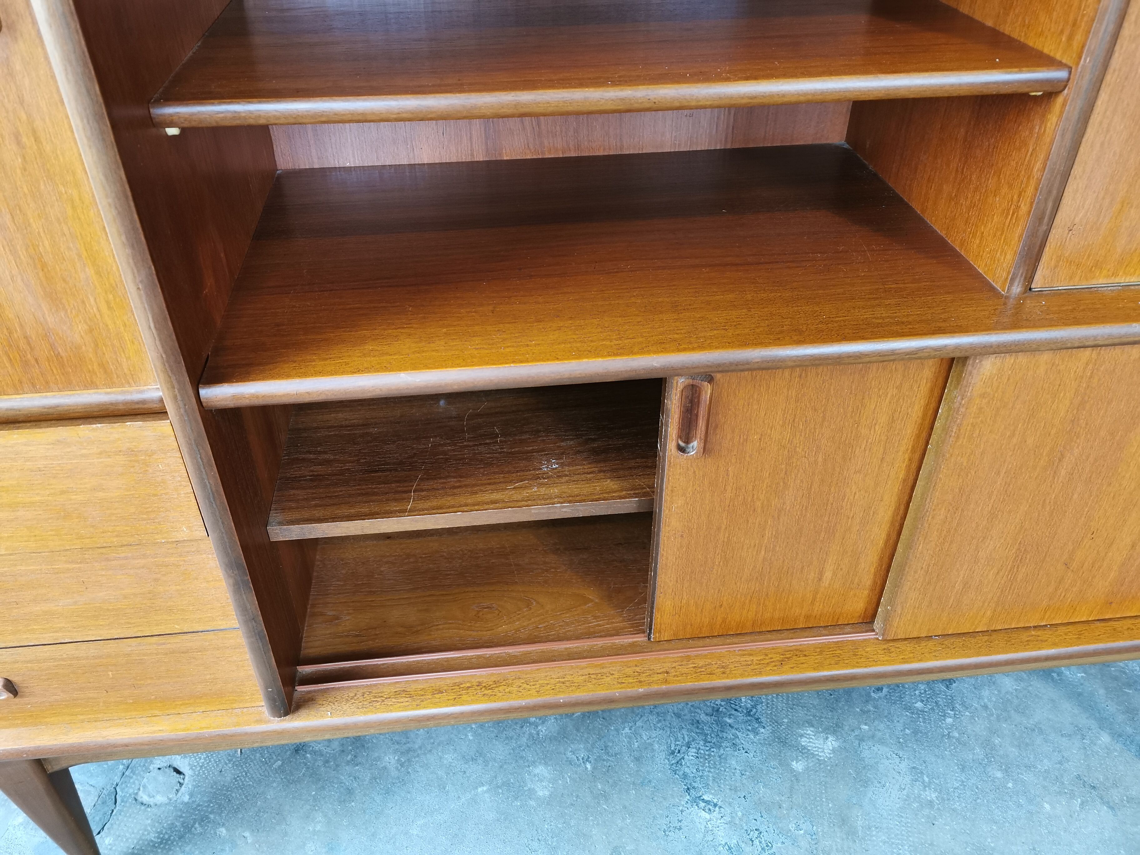 Scandinavian teak bookcase