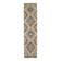 Tapis couloir vintage turc oushak fait main en laine et coton orange 81x345