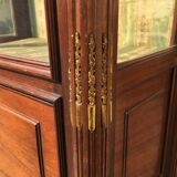 Mahogany Showcase - Bronze Golden Style Louis XVI