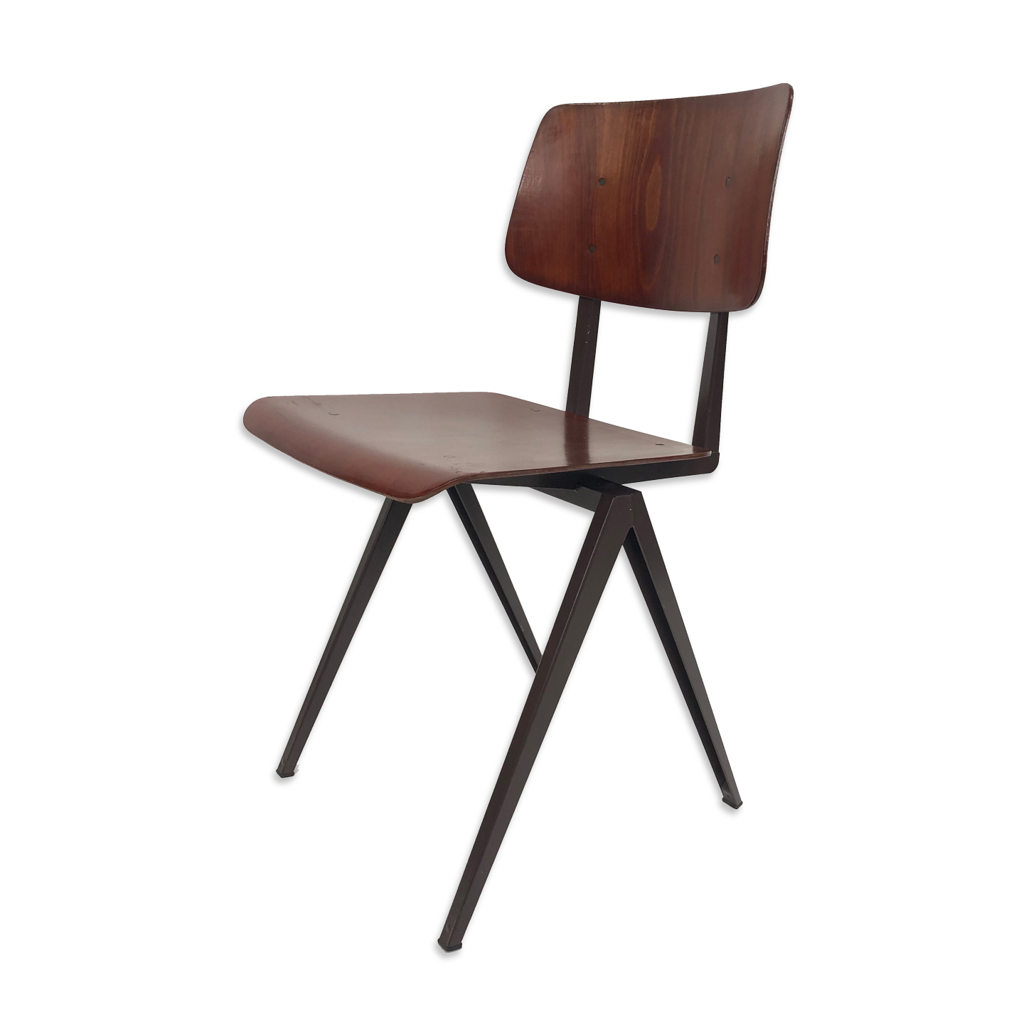 Vintage industrial chair Galvanitas S16 Pagholz Netherlands 60's