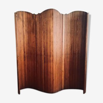 Vintage wooden folding screen