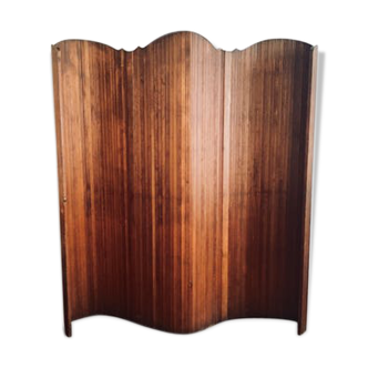 Vintage wooden folding screen