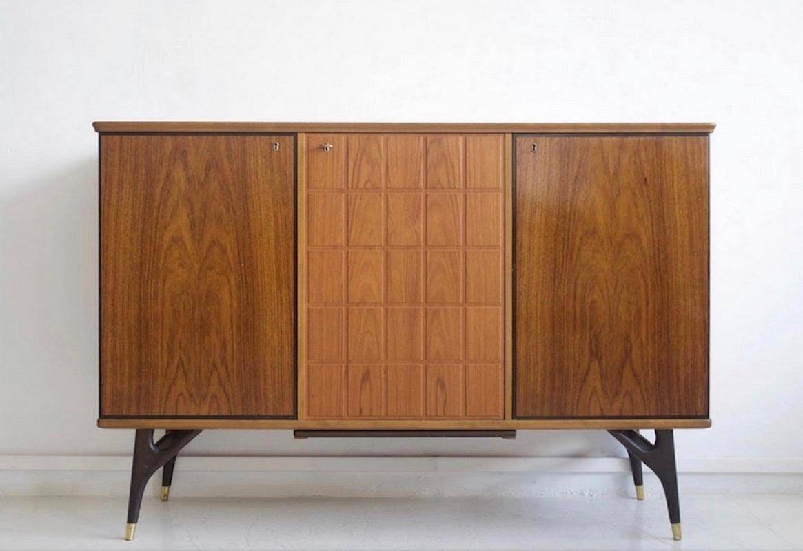 Buffet scandinave en hêtre et teck de Tabergs Mobler