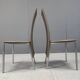 Lot de 8 chaises de salle à manger vintage en cuir belge - années 1980