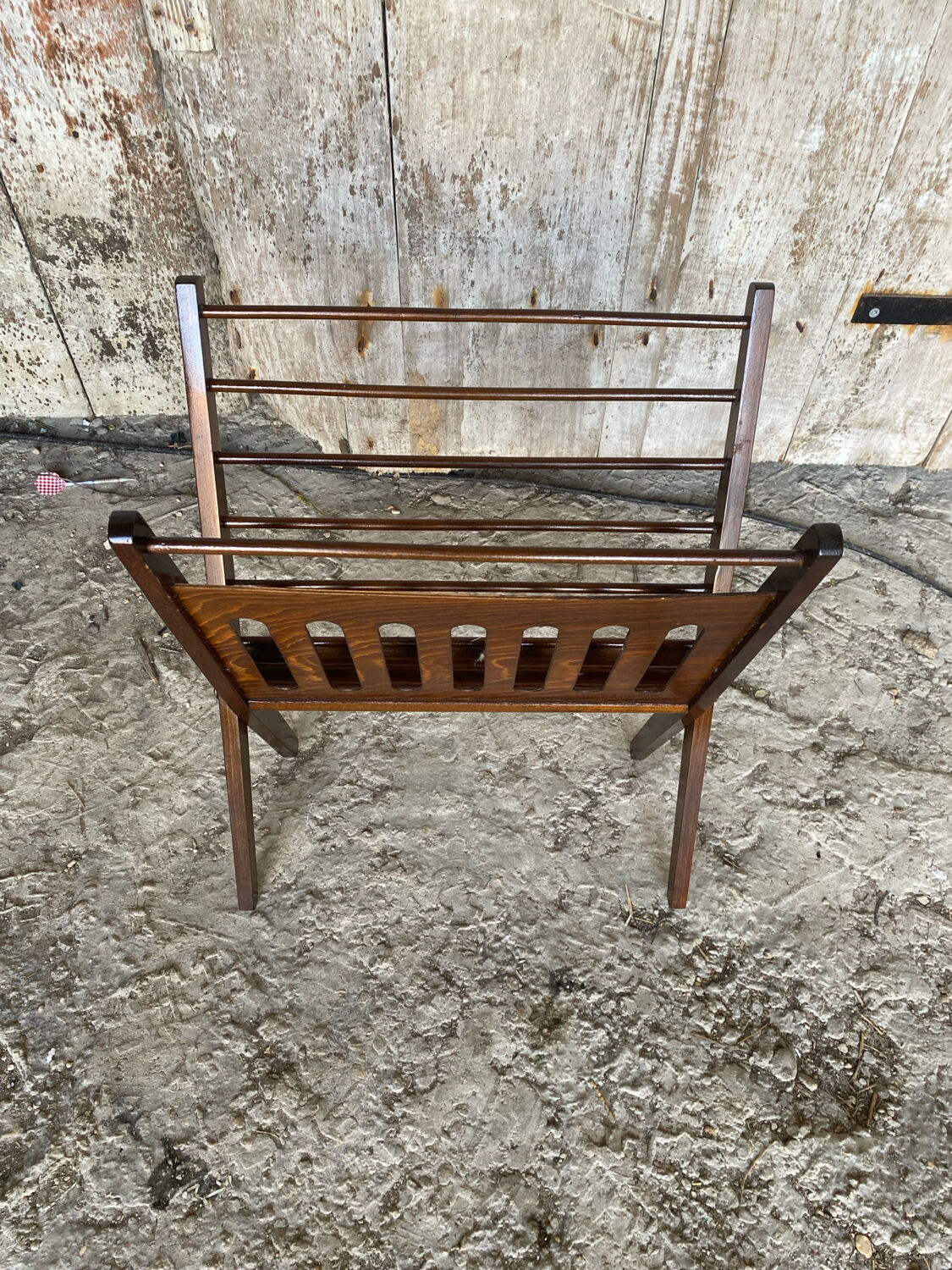 Scandinavian Folding Magazine Rack CEES BRAAKMAN for Pastoe Wood 1960s